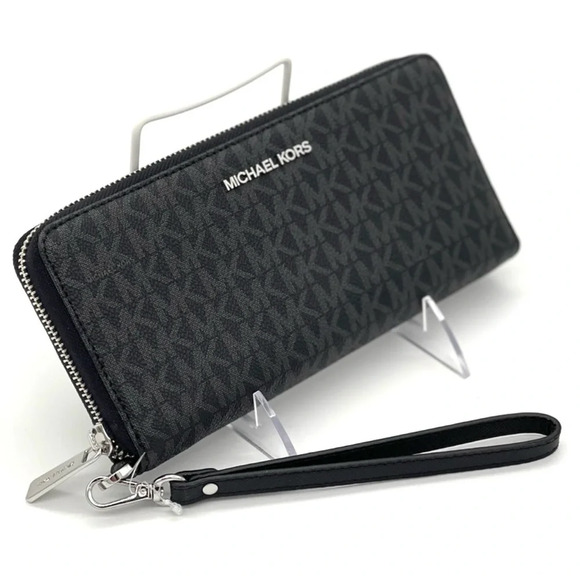 Michael Kors Continental Wallet Wristlet Black (NWT) - Picture 1 of 9